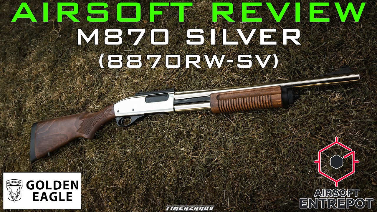 Airsoft Review #244 Golden Eagle 8870RW-SV Gas Shotgun (M870 Silver) (Airsoft Entrepot) [FR]