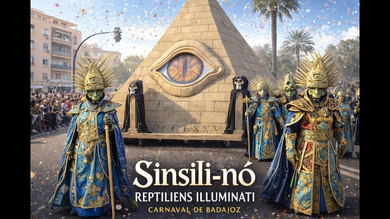 Parade Illuminati Reptiliens au Carnaval de Badajoz en Espagne