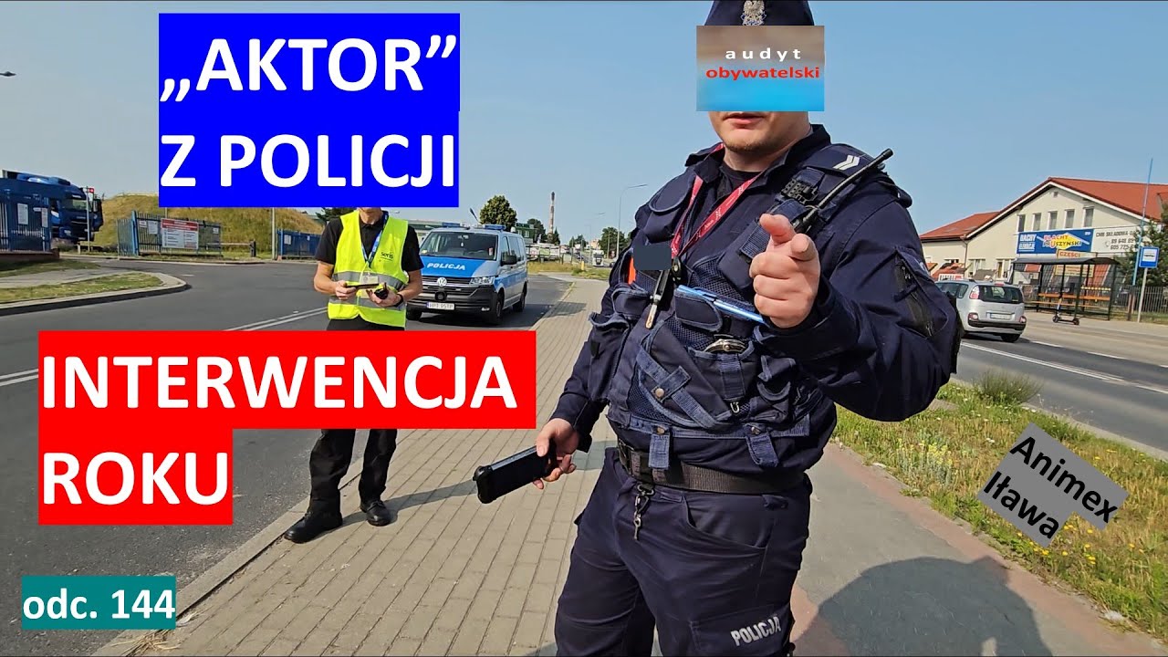 Policjant z Iławy "postanowił" dokonać interwencji roku. Kuriozalna próba legitymowania. #144