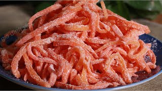 Cách làm Mứt Cà Rốt cực dễ làm ăn ngon màu rất là đẹp