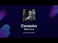 Maluma - Corazn Lyrics English and Spanish amp Portuguese ft Nego do Borel Translation - YouTube
