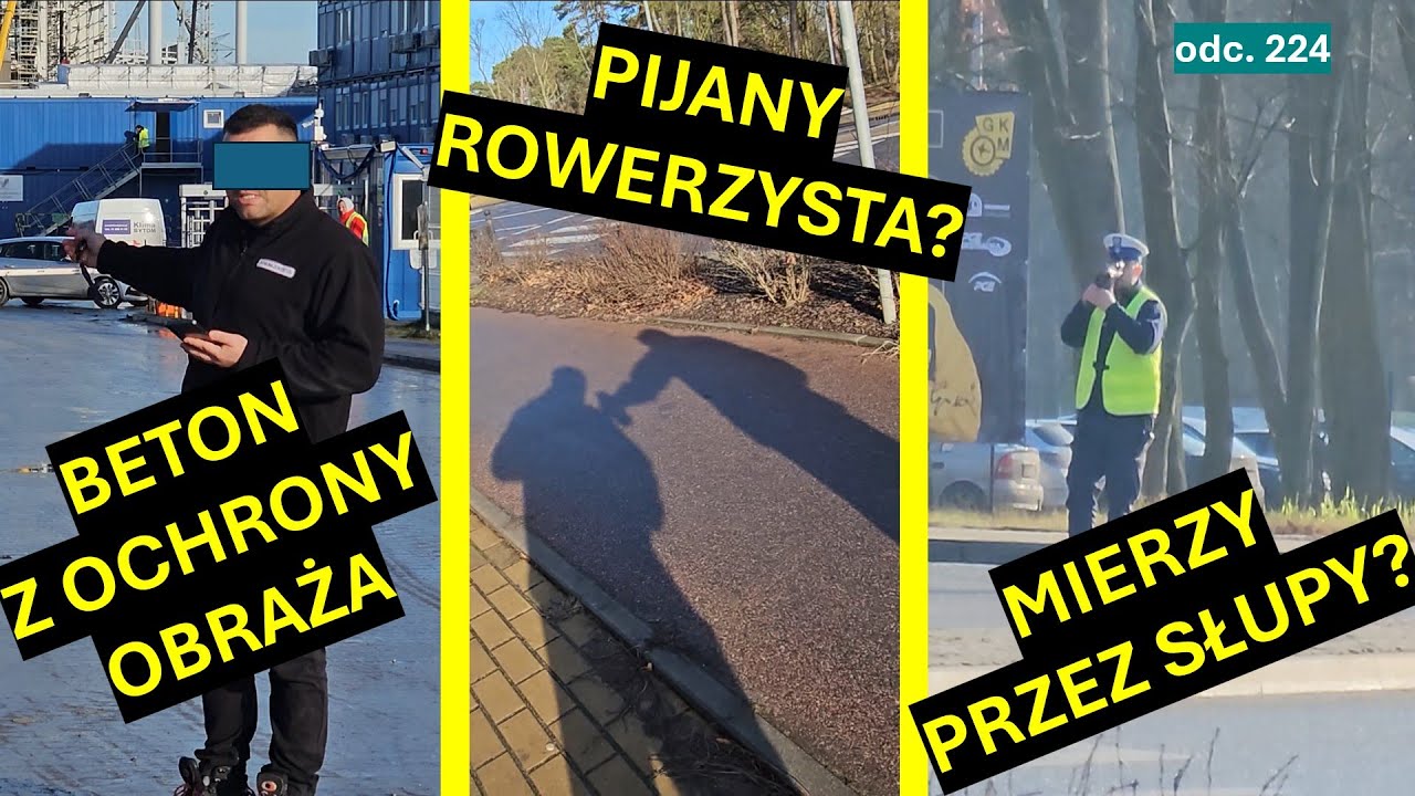 Niemcy i Grecy zakazują zdjęć w Polsce! Cyklista chwali się alko w bidonie? Policja źle mierzy? #224