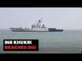 INS Khukri Decommissioned After 32 Years Of Service Reaches Diu