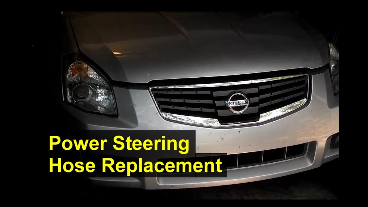 Nissan Maxima Power Steering High Pressure Hose Replacement - Auto ...