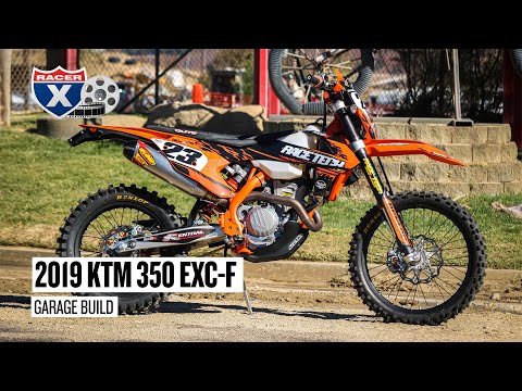 Racer X Films: Race Tech 2019 KTM 350 EXC-F Garage Build
