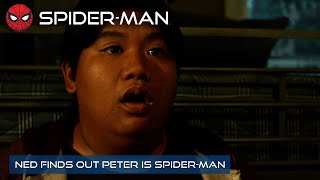 Ned Finds Out Peter Is Spider-Ma
