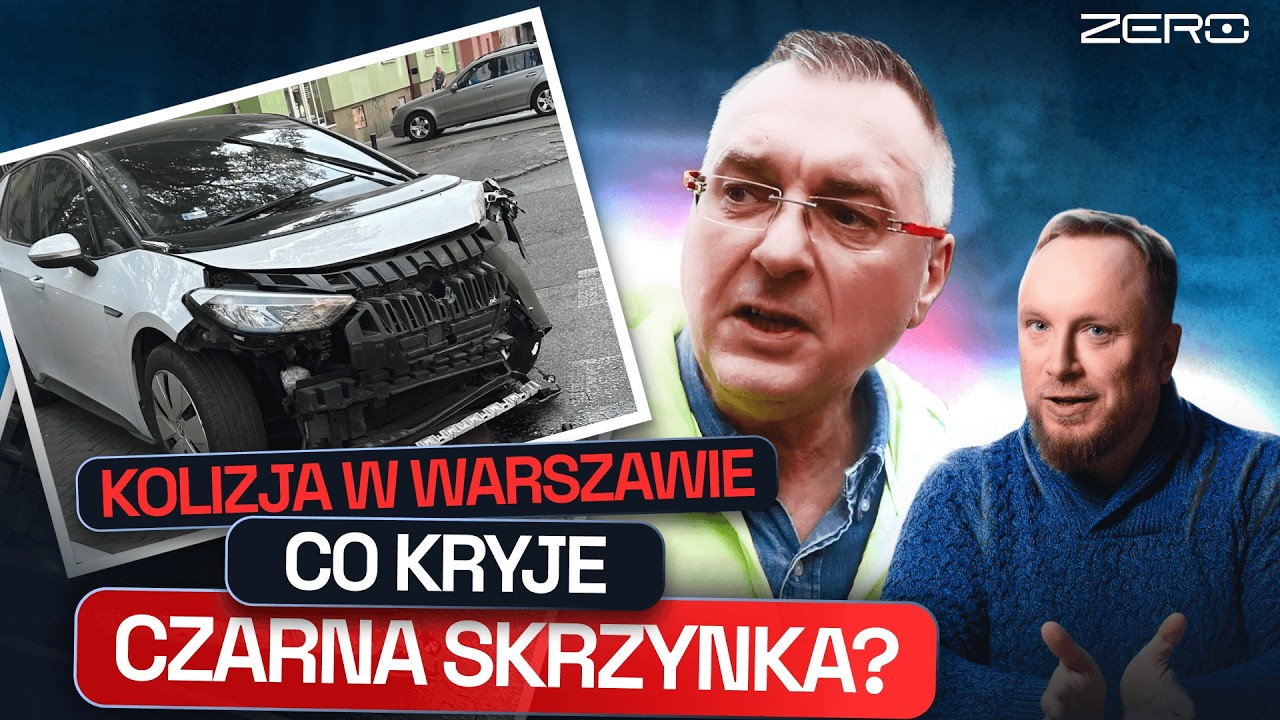 KIEROWCA TWIERDZI, ŻE SAMOCHÓD SAM WJECHAŁ W ŚMIECIARKĘ. ŚLEDZTWO DROGOWEGO ZERA