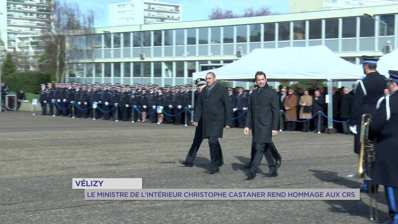 Yvelines | Christophe Castaner rend hommage aux CRS à Vélizy-Villacoublay