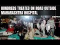 On Camera: Patients Treated On Road Outside Maharashtra Hospital