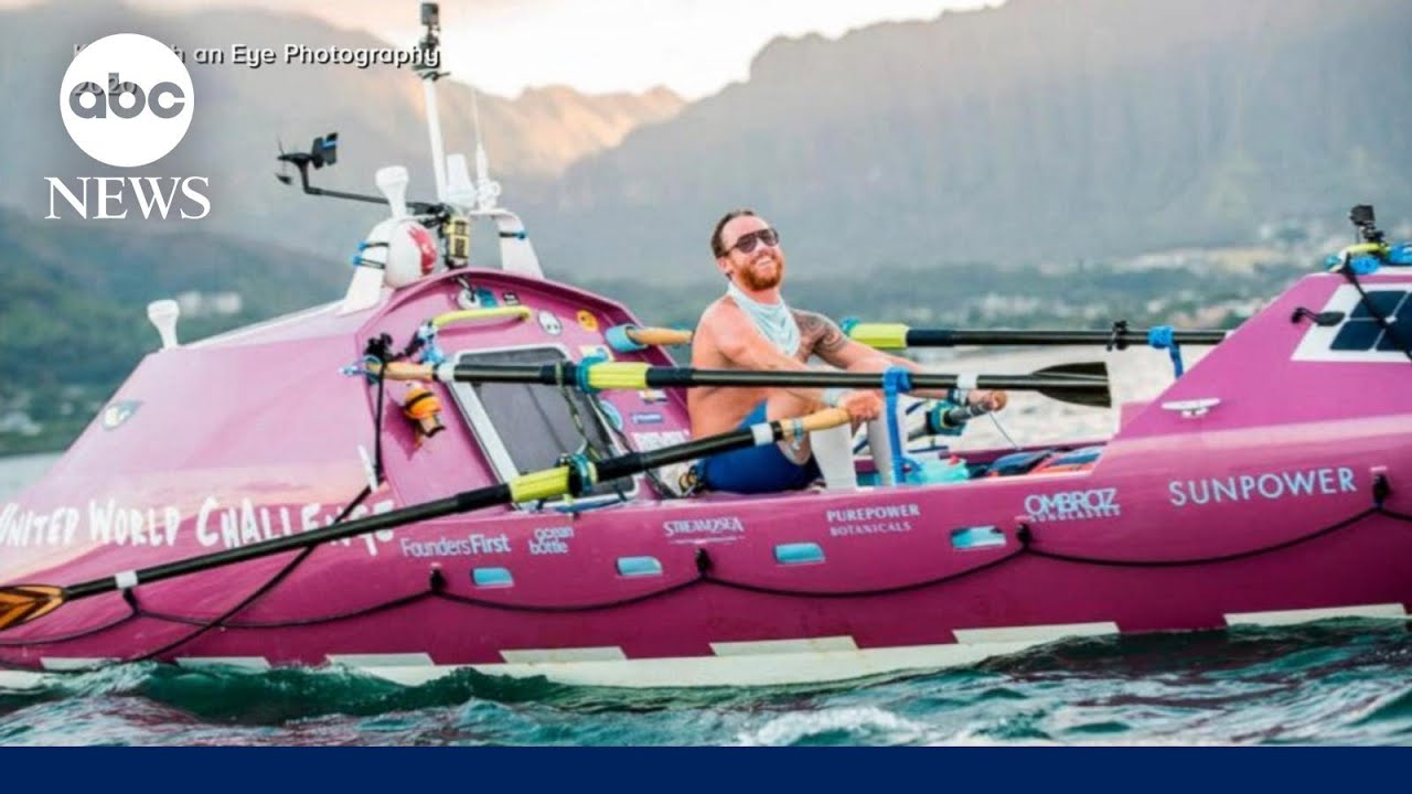 Man rows 5,000 miles solo from Hawaii to Australia