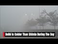 Delhi Temperature Today | Drone Visuals As Cold Wave, Dense Fog Grip Delhi  - 01:30 min - News - Video
