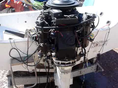 Johnson V4 140hp 1985 outboard - YouTube engine wiring diagram bit 