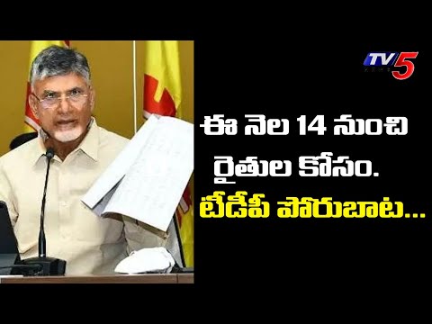 Rythula Kosam Telugu Desam: Chandrababu conducts meeting with TDP main leaders Rythula Kosam Telugu Desam: Chandrababu conducts meeting with TDP main leaders