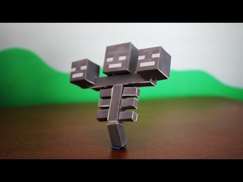 How to make the Minecraft Paper Wither  VideoMoviles.com