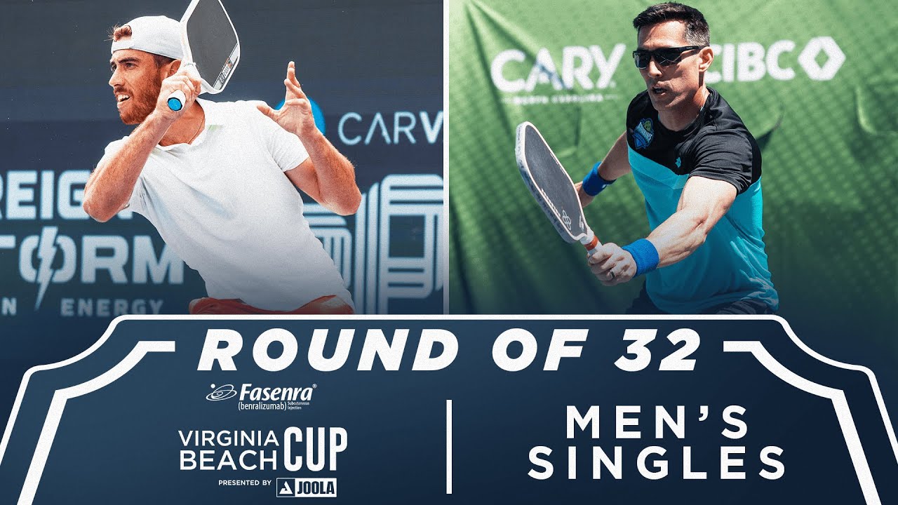 Federico Staksrud v J Medina Alvarez at the Fasenra Virginia Beach Cup presented by Joola