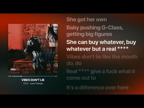 Leon Thomas - VIBES DONT LIE (Lyrics)