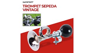 Pratinjau video produk TaffSPORT Bel Trompet Sepeda Vintage - HF99306