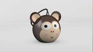 Kitsound 1.0 mini buddy speaker monkey (ksnmbmky)