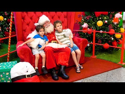 PAPAI NOEL no Parquinho de NATAL da Peppa Pig