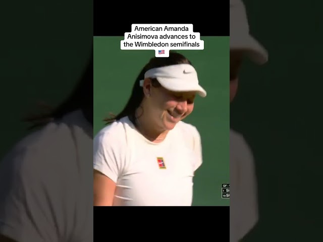 Amanda Anisimova to the Wimbledon semifinals 👏
