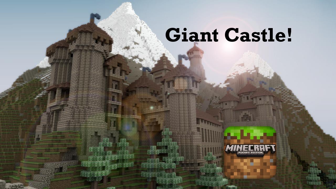 Giant Castle In Minecraft Pocket Edition! - YouTube