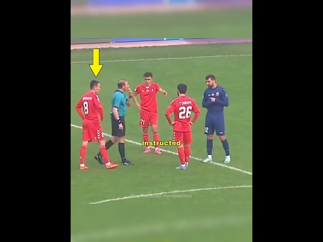 Never joke in front of the referee