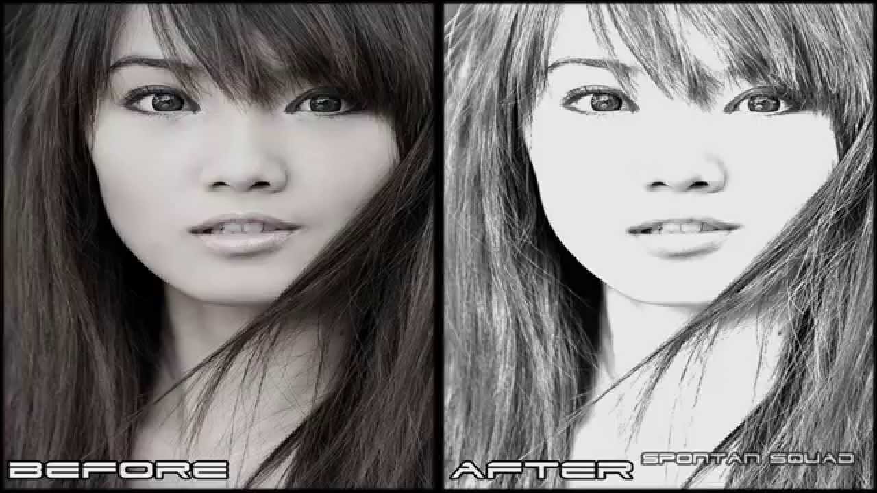 convert photo into pencil sketch free software