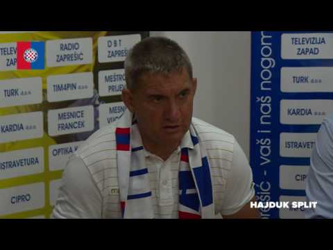 Coach Pušnik after Inter (Z) - Hajduk