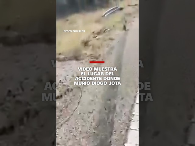 Video muestra el lugar del accidente donde murió Diogo Jota
