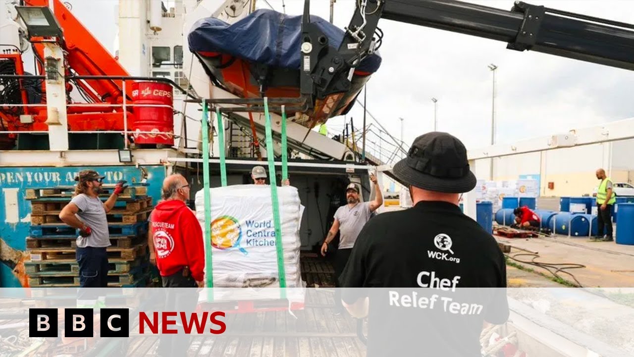 Gaza aid ship expected to set sail from Cyprus | BBC News