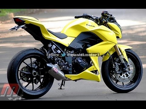 Kawasaki Z250 Custom Yellow - YouTube