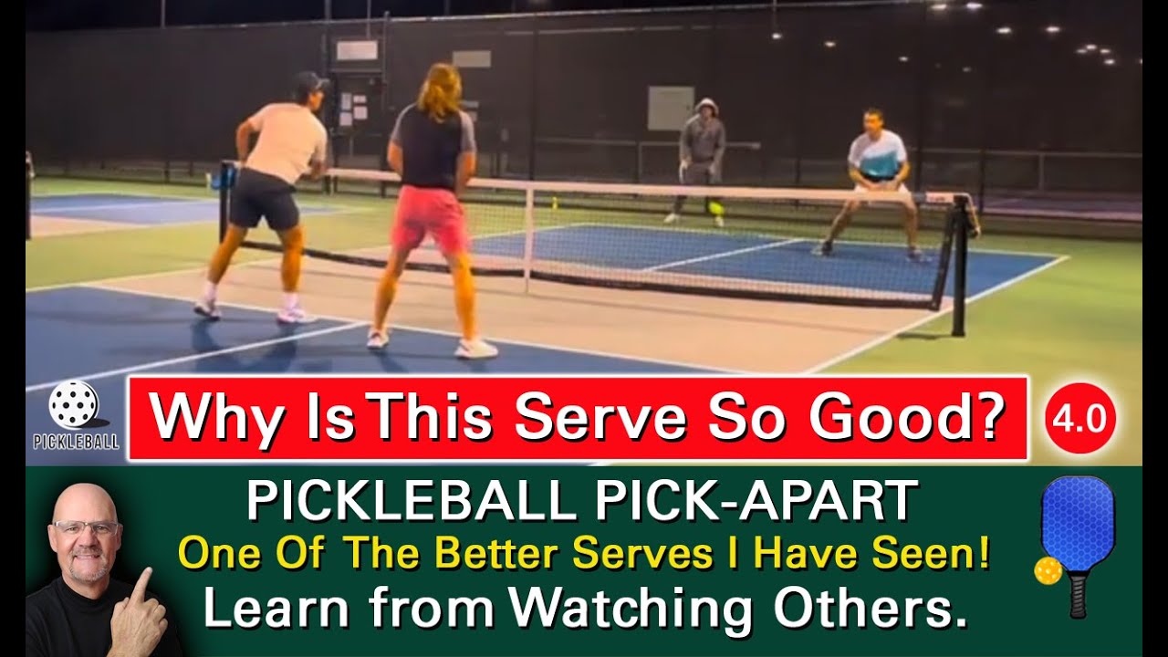 Pickleball! The Perfect Swing For A Powerful, Effective Serve! How To Hit It Like A Pro!