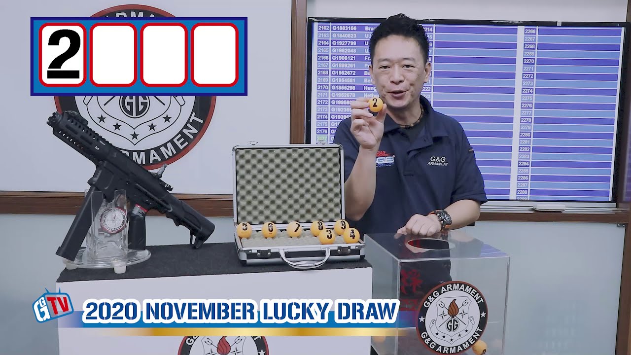 G&G Armament Lucky Draw November 2020