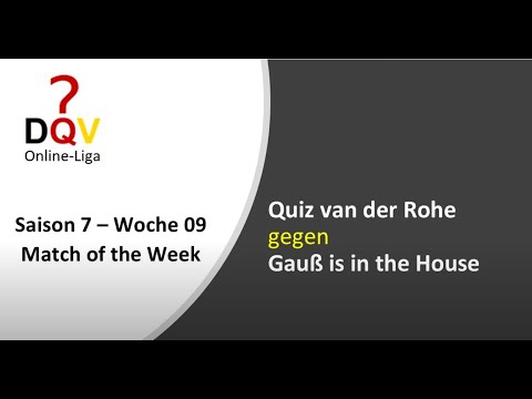 DQV Online-Liga Saison 2025 - Woche 9 - Match of the Week
