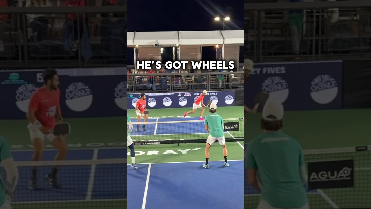 The speed of this team is unreal 🤯 🎥: @MajorLeaguePickleball #mlp #franklin #willhowells