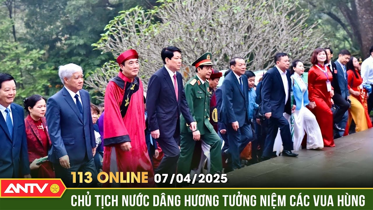 Chủ tịch nước Lương Cường dự Lễ dâng hương tưởng niệm các Vua Hùng |Bản tin 113 online ngày 7/4|ANTV