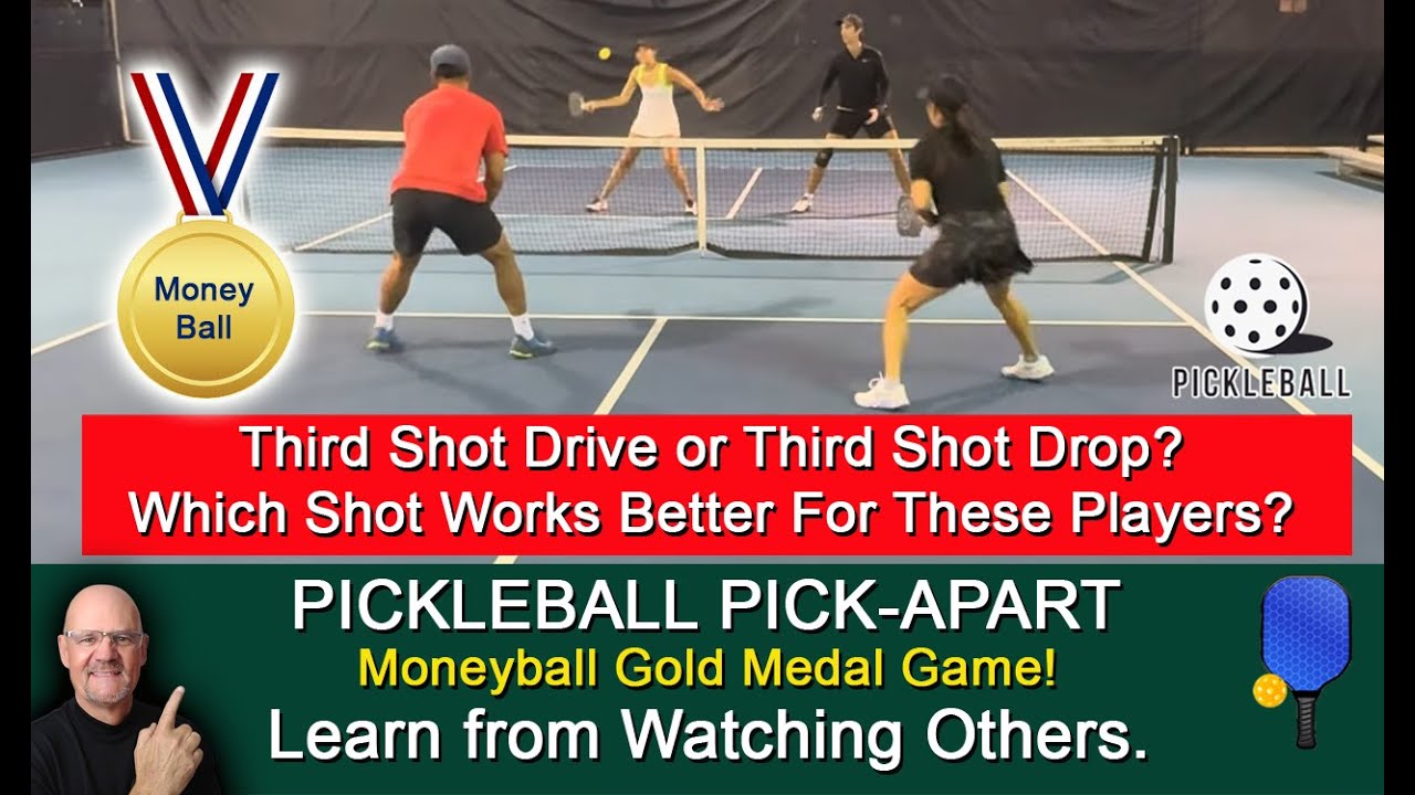 Pickleball! What Third Shot Works Best For You? Drop Or Drive? Learn By Watching Others!