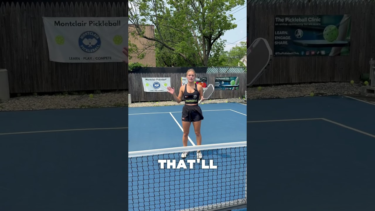 Pickleball Pro, Hannah Blatt explains the drive and crash 💥 #shorts #drive
