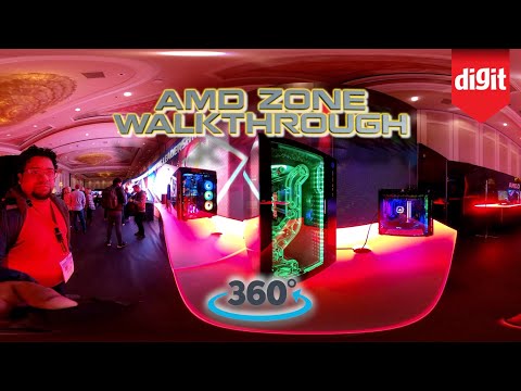 Take a 360?Walkthrough Around AMD's Zone From CES 2020