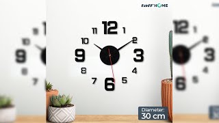 Pratinjau video produk TaffHOME Jam Dinding Besar DIY Giant Wall Clock Sangtai 30cm - VO-102