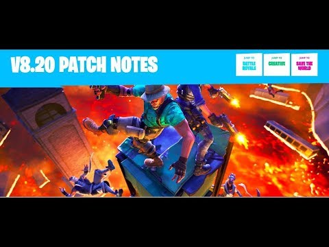  - new fortnite update patch notes 820