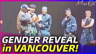 SB19 does GENDER REVEAL for a FAN in Vancouver Concert Soundcheck!