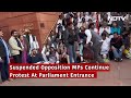 Opposition MPs Protest Suspension Outside Parliament  - 01:21 min - News - Video