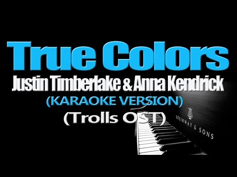 Upload mp3 to YouTube and audio cutter for TRUE COLORS - Justin Timberlake + Anna Kendrick (KARAOKE VERSION) download from Youtube