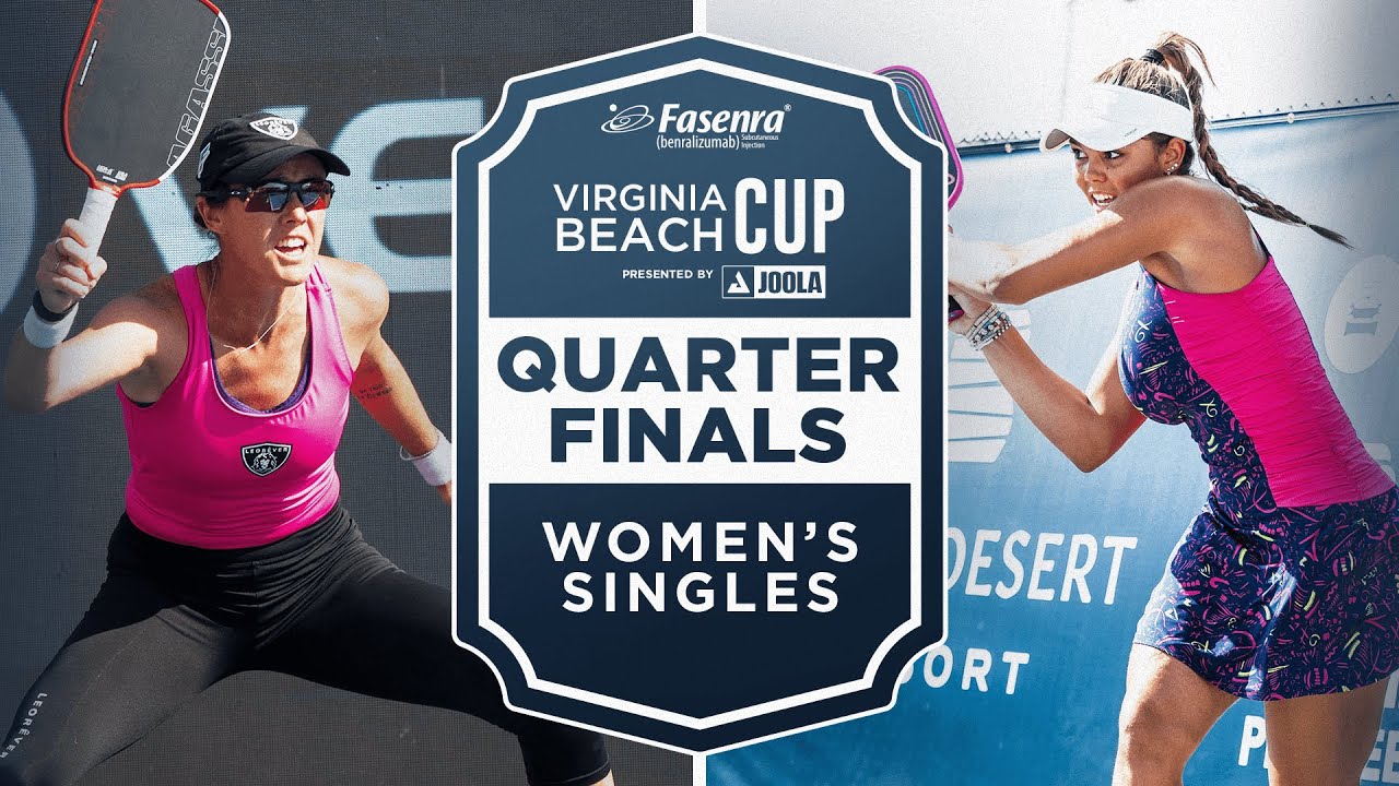 Kaitlyn Christian v Jalina Ingram at the Fasenra Virginia Beach Cup presented by Joola
