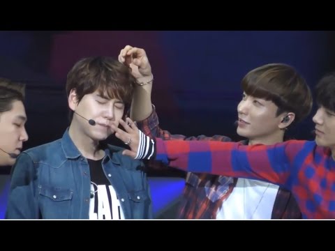 Evil Maknae Kyuhyun being spoiled by his hyungs!