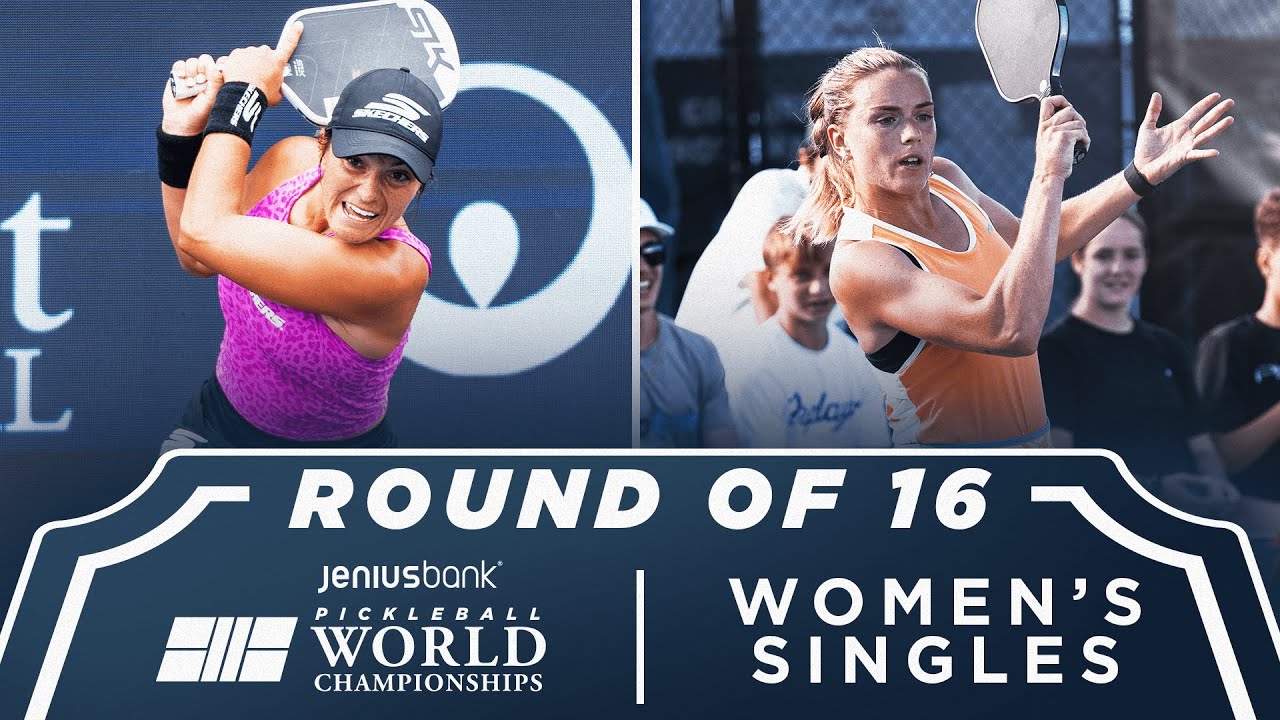 Catherine Parenteau v Judit Castillo at the Jenius Bank Pickleball World Championships