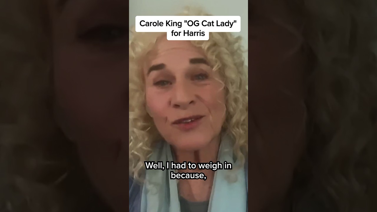 Carole King 'OG cat lady' for Kamala Harris