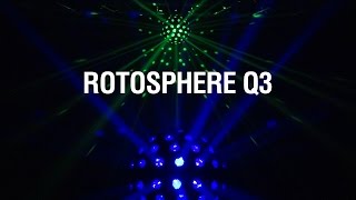 Chauvet DJ ROTOSPHERE Q3 Three-Zone, Quad-Color LED Mirror Ball Simulator Effect DMX In Action - Watch Video