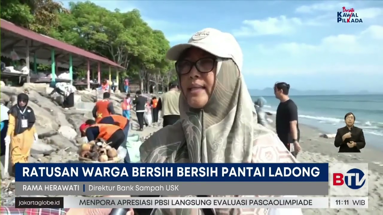 Ratusan Kilogram Sampah Dikumpulkan di Pantai Ladong | Beritasatu